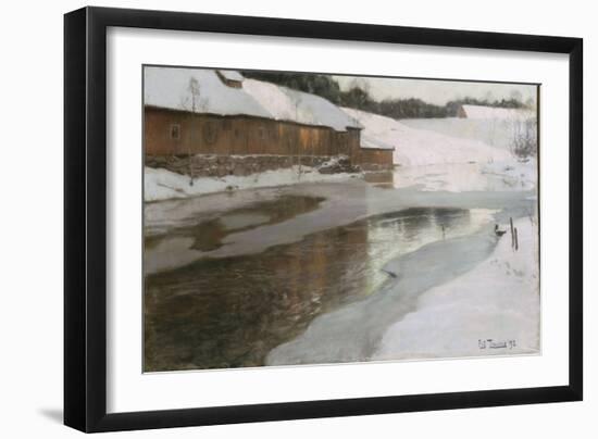 Une fabrique en Norvège-Fritz Thaulow-Framed Giclee Print