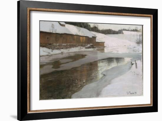 Une fabrique en Norvège-Fritz Thaulow-Framed Giclee Print