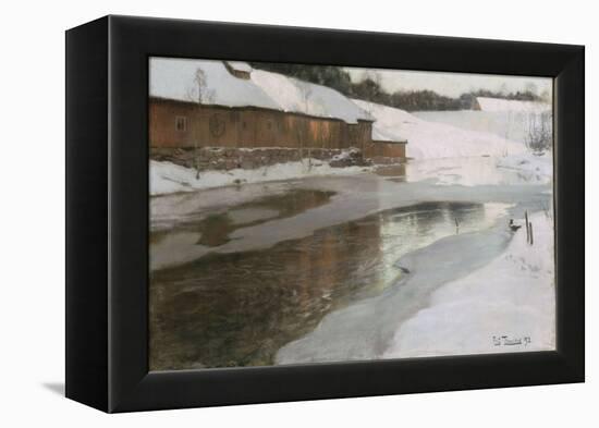 Une fabrique en Norvège-Fritz Thaulow-Framed Premier Image Canvas