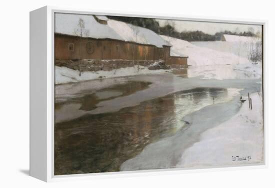 Une fabrique en Norvège-Fritz Thaulow-Framed Premier Image Canvas