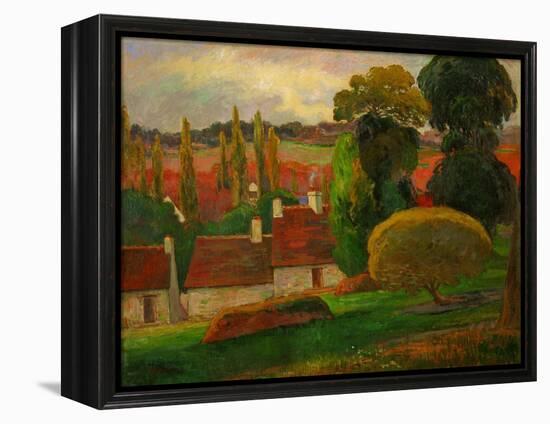 Une Ferme en Bretagne - a farmhouse in Brittany,1894. Canvas,72,4 x 90,5 cm Inv.54.143.2.-Paul Gauguin-Framed Premier Image Canvas