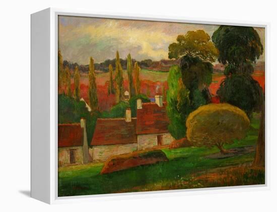Une Ferme en Bretagne - a farmhouse in Brittany,1894. Canvas,72,4 x 90,5 cm Inv.54.143.2.-Paul Gauguin-Framed Premier Image Canvas