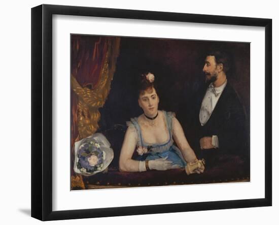 Une loge aux Italiens-a box at the Italian Opera, around 1874 Canvas, 98 x 130.-Eva Gonzales-Framed Giclee Print