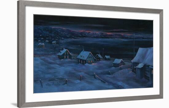 Une nuit d'hiver-Hélène Léveillée-Framed Art Print