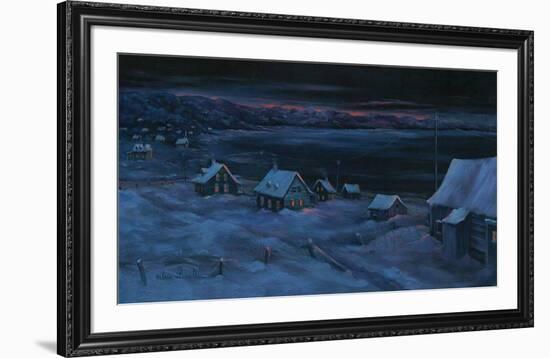 Une nuit d'hiver-Hélène Léveillée-Framed Art Print