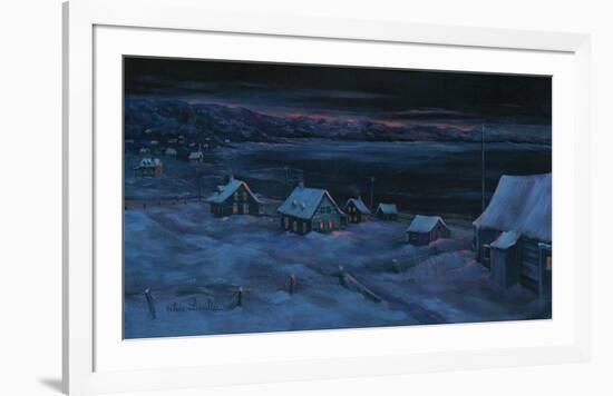 Une nuit d'hiver-Hélène Léveillée-Framed Art Print