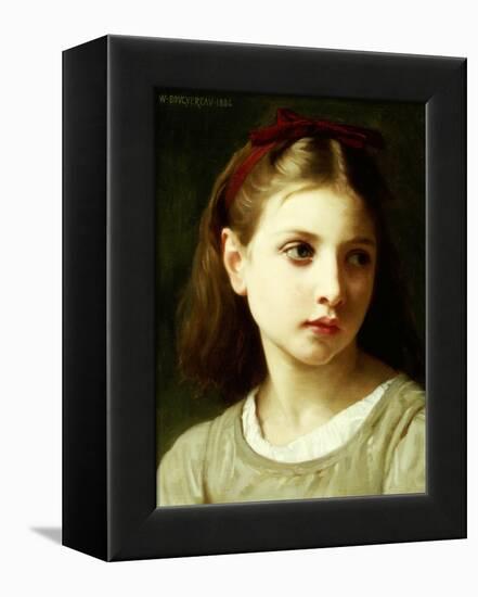 Une Petite Fille, 1886-William Adolphe Bouguereau-Framed Premier Image Canvas