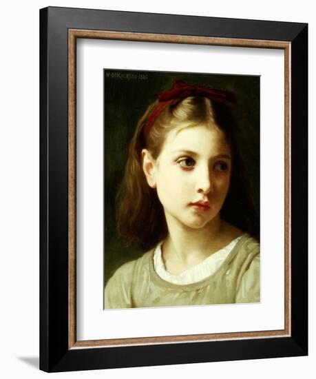 Une Petite Fille, 1886-William Adolphe Bouguereau-Framed Giclee Print