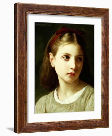 Une Petite Fille, 1886-William Adolphe Bouguereau-Framed Giclee Print