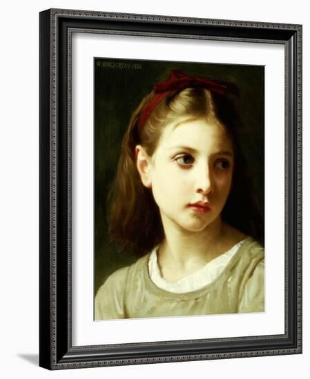 Une Petite Fille, 1886-William Adolphe Bouguereau-Framed Giclee Print