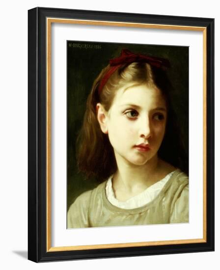 Une Petite Fille, 1886-William Adolphe Bouguereau-Framed Giclee Print