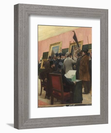 Une séance du jury de peinture au Salon des Artistes français (1883 ?)-Henri Gervex-Framed Giclee Print