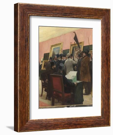 Une séance du jury de peinture au Salon des Artistes français (1883 ?)-Henri Gervex-Framed Giclee Print