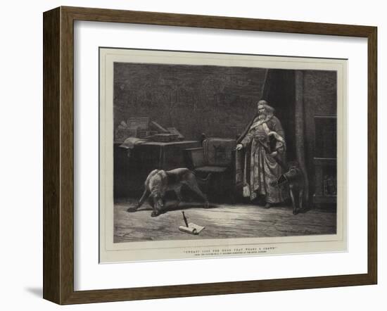 Uneasy Lies the Head That Wears a Crown-John Charles Dollman-Framed Giclee Print