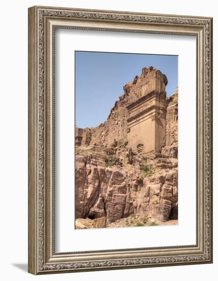 Uneishu Tomb, Petra, Jordan, Middle East-Richard Maschmeyer-Framed Photographic Print