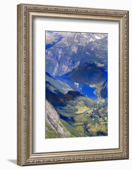 Unesco World Heritage Site. Twisting Mountain Road. Geiranger. Norway-Tom Norring-Framed Photographic Print