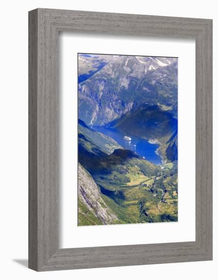 Unesco World Heritage Site. Twisting Mountain Road. Geiranger. Norway-Tom Norring-Framed Photographic Print