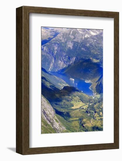 Unesco World Heritage Site. Twisting Mountain Road. Geiranger. Norway-Tom Norring-Framed Photographic Print