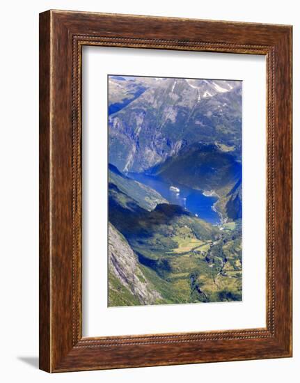 Unesco World Heritage Site. Twisting Mountain Road. Geiranger. Norway-Tom Norring-Framed Photographic Print