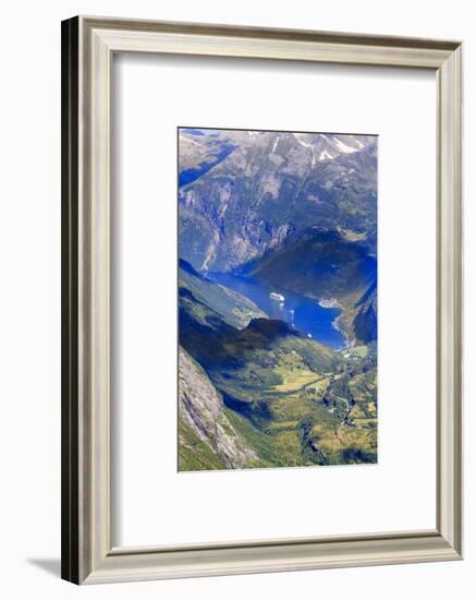 Unesco World Heritage Site. Twisting Mountain Road. Geiranger. Norway-Tom Norring-Framed Photographic Print