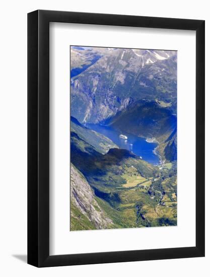 Unesco World Heritage Site. Twisting Mountain Road. Geiranger. Norway-Tom Norring-Framed Photographic Print