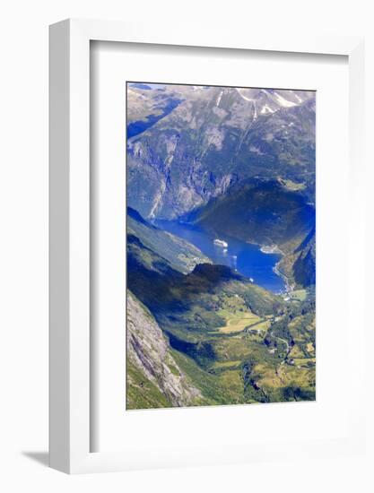 Unesco World Heritage Site. Twisting Mountain Road. Geiranger. Norway-Tom Norring-Framed Photographic Print