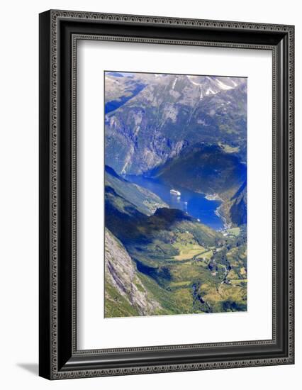 Unesco World Heritage Site. Twisting Mountain Road. Geiranger. Norway-Tom Norring-Framed Photographic Print