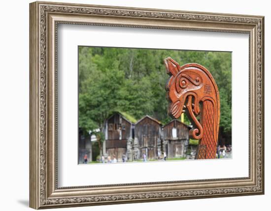 Unesco World Heritage Site. Viking Ship Replica. Geiranger, Norway-Tom Norring-Framed Photographic Print