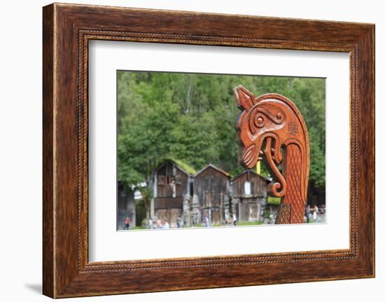 Unesco World Heritage Site. Viking Ship Replica. Geiranger, Norway-Tom Norring-Framed Photographic Print