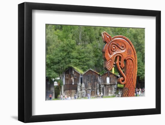 Unesco World Heritage Site. Viking Ship Replica. Geiranger, Norway-Tom Norring-Framed Photographic Print