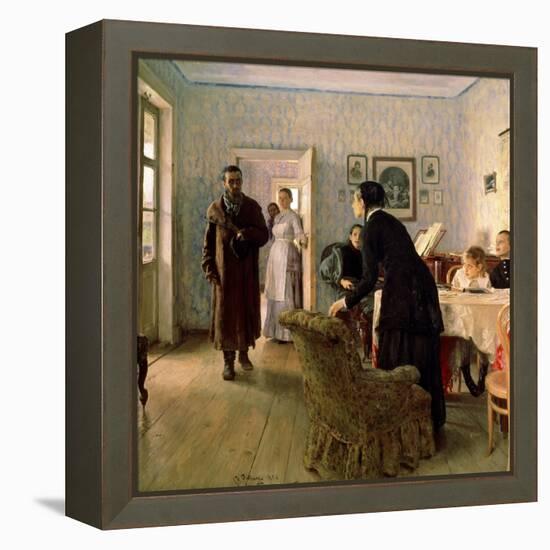 Unexpected Return, C1884-C1888-Il'ya Repin-Framed Premier Image Canvas