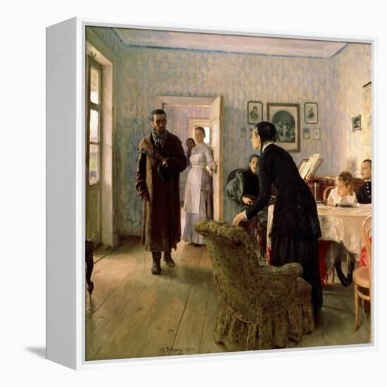 Unexpected Return, C1884-C1888-Il'ya Repin-Framed Premier Image Canvas