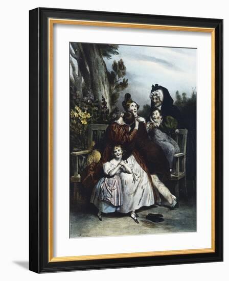 Unexpected Return-Achille Deveria-Framed Giclee Print