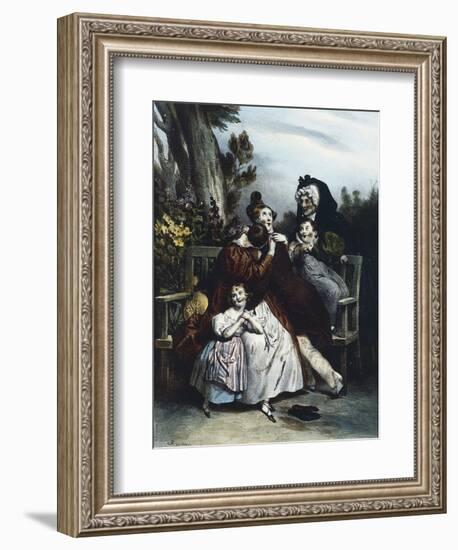 Unexpected Return-Achille Deveria-Framed Giclee Print