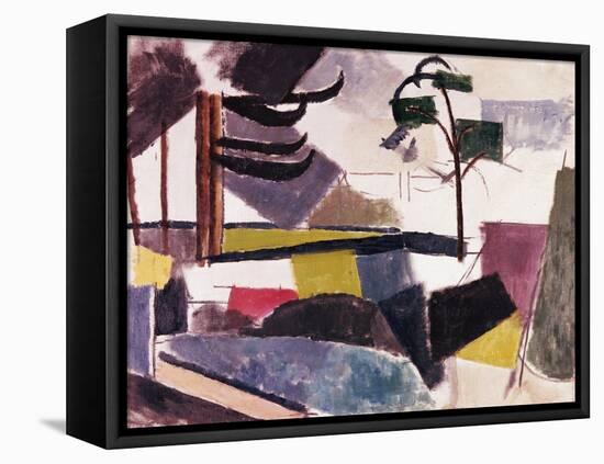 Unfinished Landscape with Tree Branches-Roger de La Fresnaye-Framed Premier Image Canvas