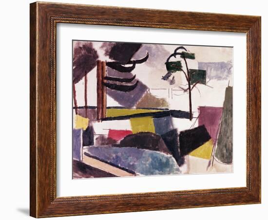 Unfinished Landscape with Tree Branches-Roger de La Fresnaye-Framed Giclee Print