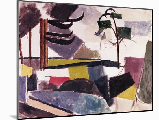 Unfinished Landscape with Tree Branches-Roger de La Fresnaye-Mounted Giclee Print