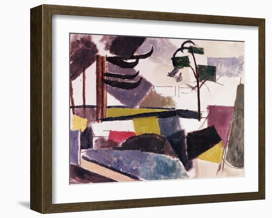 Unfinished Landscape with Tree Branches-Roger de La Fresnaye-Framed Giclee Print