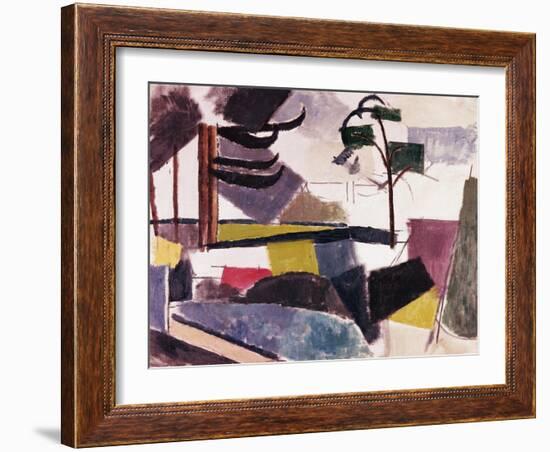 Unfinished Landscape with Tree Branches-Roger de La Fresnaye-Framed Giclee Print