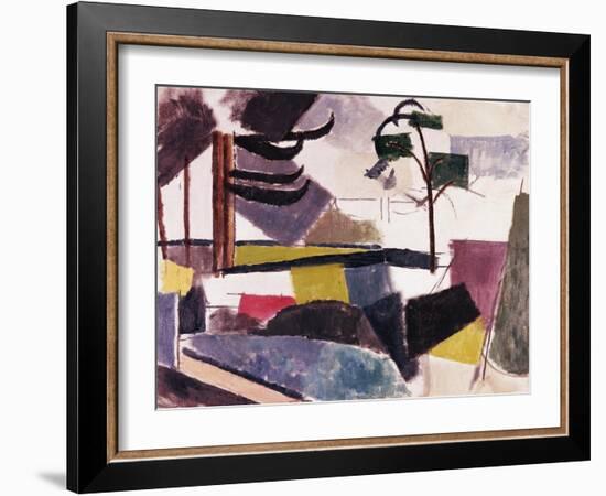 Unfinished Landscape with Tree Branches-Roger de La Fresnaye-Framed Giclee Print