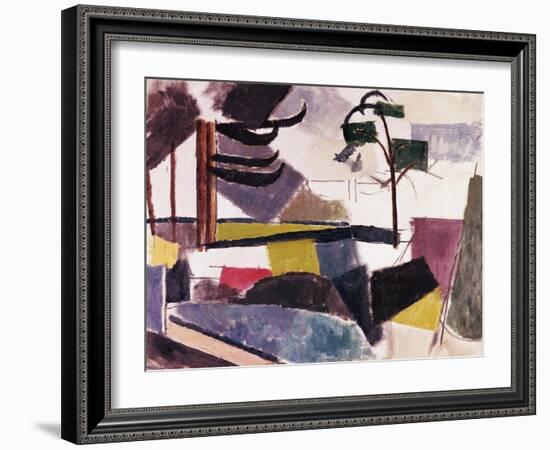 Unfinished Landscape with Tree Branches-Roger de La Fresnaye-Framed Giclee Print