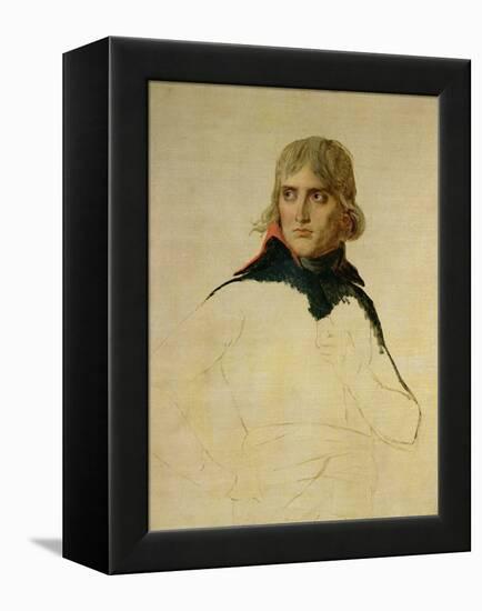 Unfinished Portrait of General Bonaparte (1769-1821) circa 1797-98-Jacques-Louis David-Framed Premier Image Canvas