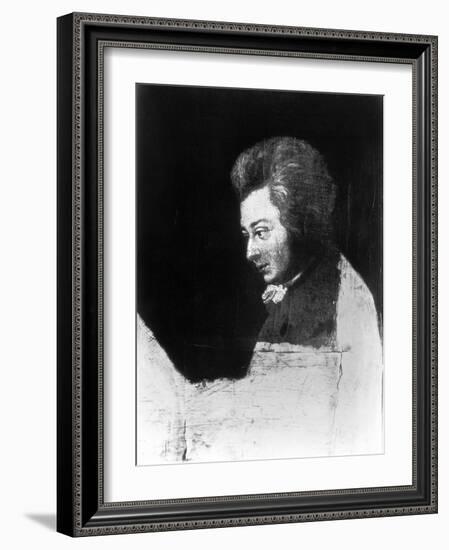 Unfinished Portrait of Wolfgang Amadeus Mozart-Joseph Lange-Framed Giclee Print