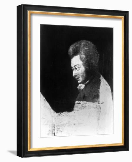 Unfinished Portrait of Wolfgang Amadeus Mozart-Joseph Lange-Framed Giclee Print