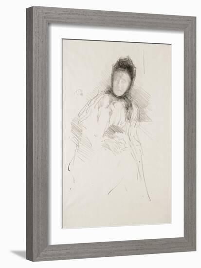 Unfinished Sketch of Lady Haden, 1895-James Abbott McNeill Whistler-Framed Giclee Print