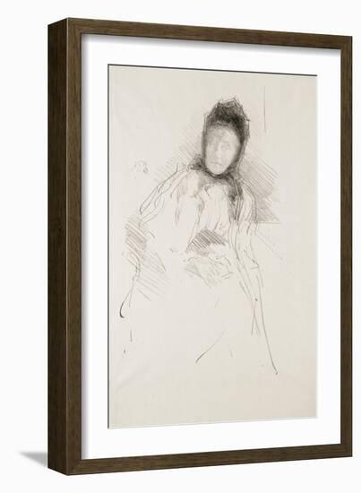 Unfinished Sketch of Lady Haden, 1895-James Abbott McNeill Whistler-Framed Giclee Print