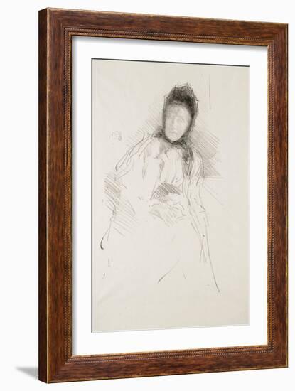 Unfinished Sketch of Lady Haden, 1895-James Abbott McNeill Whistler-Framed Giclee Print