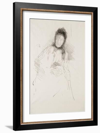 Unfinished Sketch of Lady Haden, 1895-James Abbott McNeill Whistler-Framed Giclee Print