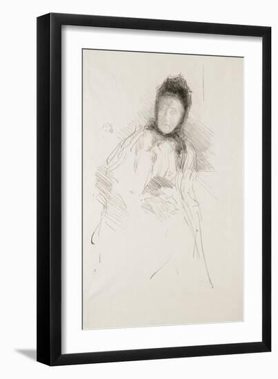 Unfinished Sketch of Lady Haden, 1895-James Abbott McNeill Whistler-Framed Giclee Print