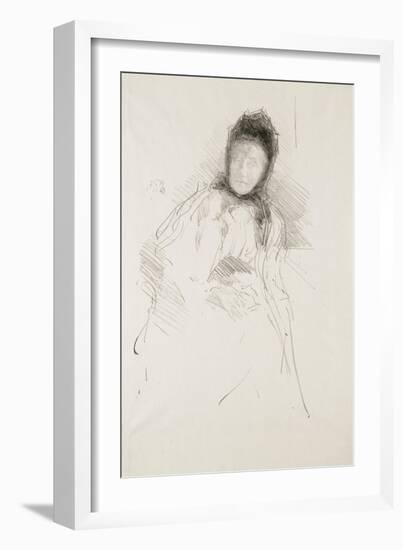 Unfinished Sketch of Lady Haden, 1895-James Abbott McNeill Whistler-Framed Giclee Print